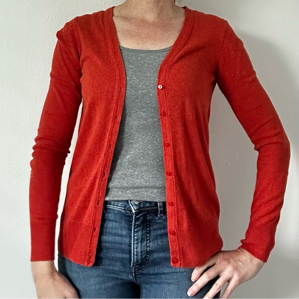 GAP Women's Orange Cardigan